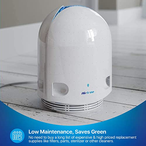 Airfree P1000 Filterless Silent Air Purifier For Home I Requires No Filter, Fan, Or Humidifier, Covers 450 Sq Ft - White #TOP2