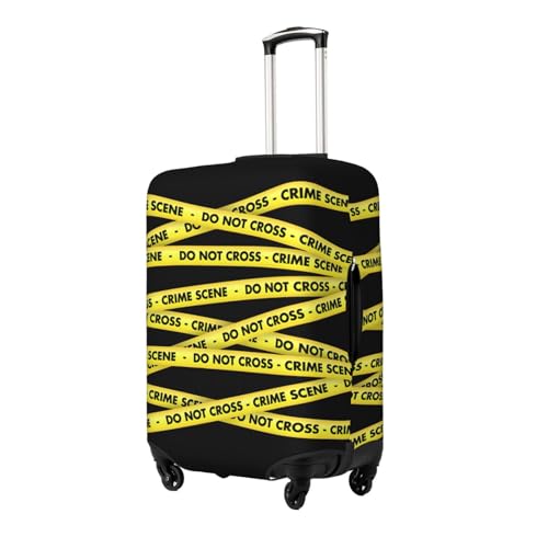 Spandex Travel Luggage Cover Suitcase Protector Bag,Crime Scene Do Not Cross Anti-Scratch Fits 18-32 Inch Luggage, Suitcase Sleeve For Kid And Adult,Small2
