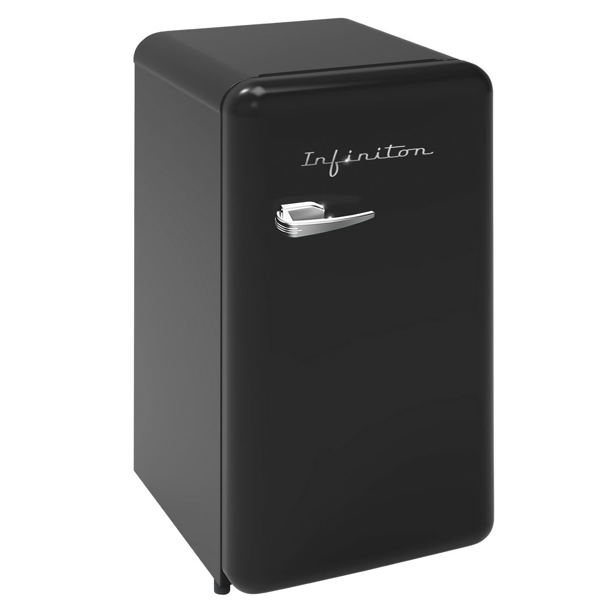 INFINITON Frigorifico Cooler CL-V90L8NEA, 91 l, E, 87 cm, Acabado Vintage, Negro