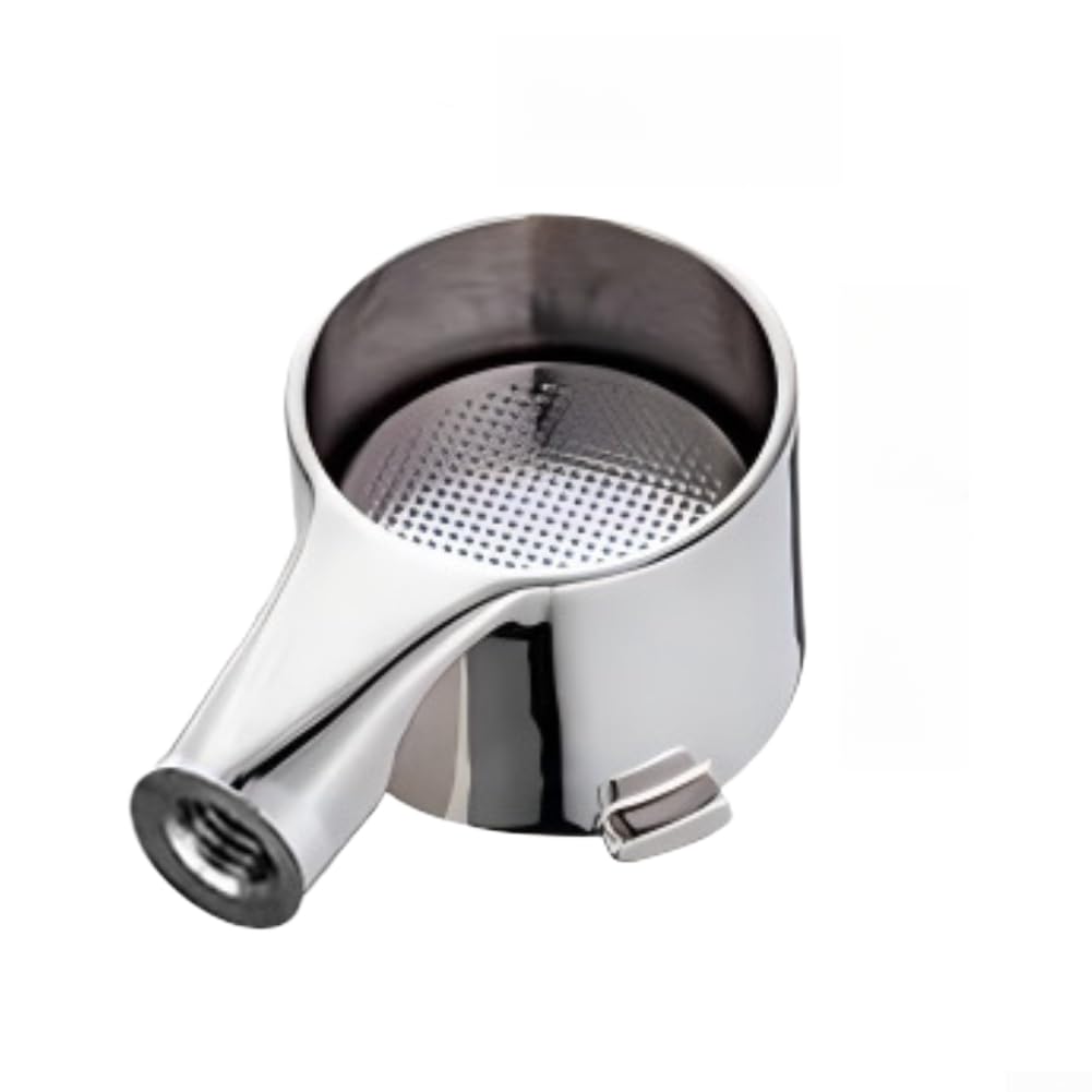 Portafiltro de repuesto de acero inoxidable de 51 mm con cesta de filtro para cafeteras espresso EC9335 EC9665 EC9155 EC9865 EC9355 Diseño desmontable Plata