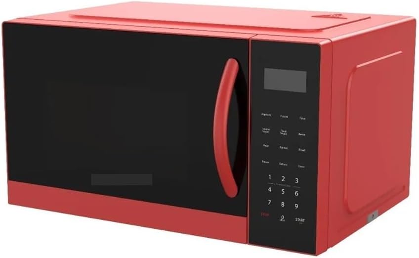 0.9 Cu Ft Red Countertop Microwave Oven Compact & Powerful Microwave