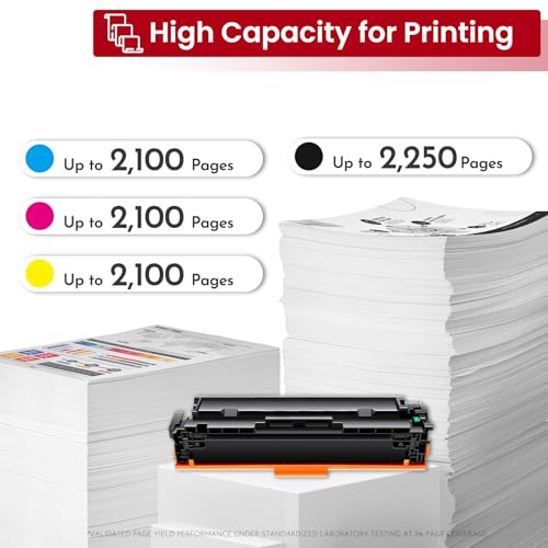 Image of 045 Toner Cartridge set 4-Pack(BK /C /M /Y) High-Yield Compatible CRG045 Toner Replacement for Canon 045 CRG-045 Toner for Color imageCLASS MF634Cdw MF632Cdw LBP612Cdw LBP613Cdw MF631Cn Printer