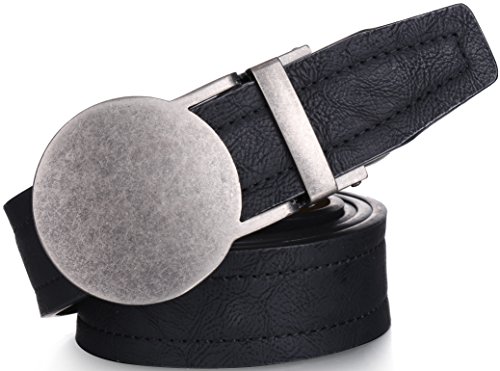 Image of Marino Men's Comfort Click Ratchet Belt Casual Leather Belt for Men - Automatic Linxx Buckle, 1 3 /8 inch Wide - Elegant Gift Box