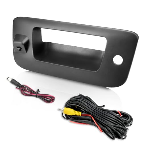 Image of Tailgate Handle Backup Camera for Chevy Silverado 1500, GMC Sierra 1500 (2007-2013), Chevy Silverado 2500 3500, GMC Sierra 2500 3500 (2007-2014), HD OEM Camera, RCA Plug (PAL /NTSC)