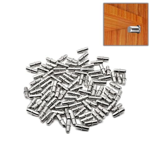YMWALK 5mm Shelf Supports, Metal Cabinet Wardrobe Shelf Support Pegs