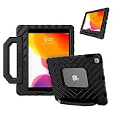 GumDrop FoamTech Case for The Apple iPad 9G/8G/7G 10.2 inch (2021) Tablet for School and Office Use- Black Rugged EVA Foam, Shock Absorbing, with Handle and Stand (Black, iPad 8th Gen & 7th Gen)