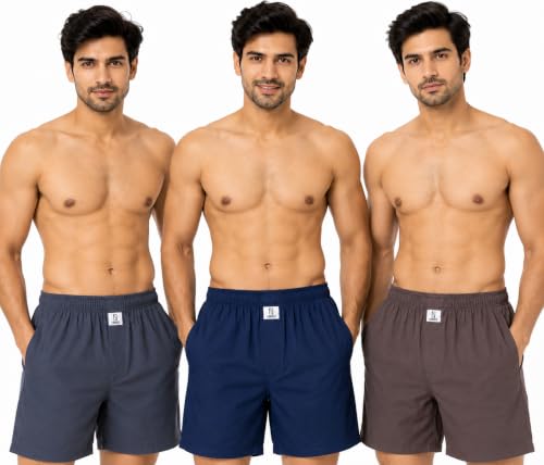 Image of Longies Men's Cotton Printed Regular Boxer Shorts