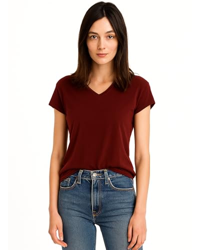 Mott & Bow Womens T-Shirt Classic M Crimson
