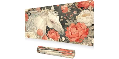 Tapis de souris XXL motif cheval, une idée cadeau idéale pour passionné de gaming