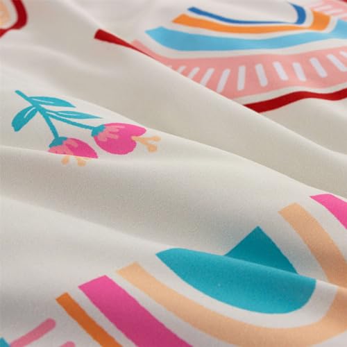 Btargot 5 Piece Multi-Color Rainbow Comforter Set For Girls Boys Kids thumb #7