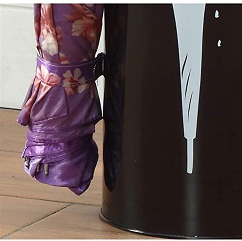 Porte parapluie suspendu noir avec bac de récupération - 4