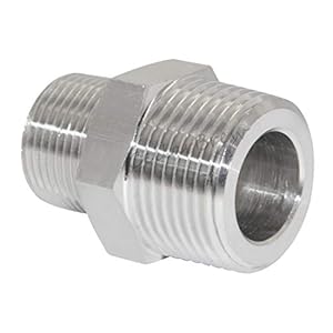 JoyTube Reduzier Sechskantnippel 1/2 Zoll x 1/4 Zoll