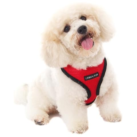 UrbanPup Cherry Red Soft Harness (X-Small - Dog Chest Circumference: 10" / 25cm) Cover