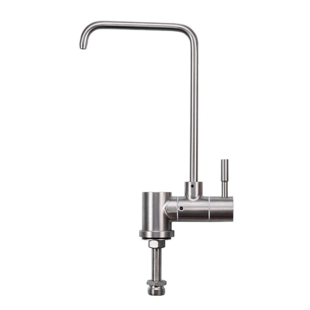 s 1/4'' Filtro per Acqua Potabile ad osmosi Rubinetto per Acqua Pura in Acciaio Inossidabile da Cucina Rubinetto per Acqua Potabile Dritto Pieghevole-A wwyy