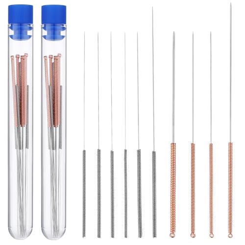 TIESOME Lot de 20 aiguilles de nettoyage pour buses d'imprimante 3D, kit de nettoyage de buses d'impression 3D, 0,15-1 mm, en acier inoxydable, aiguilles de...