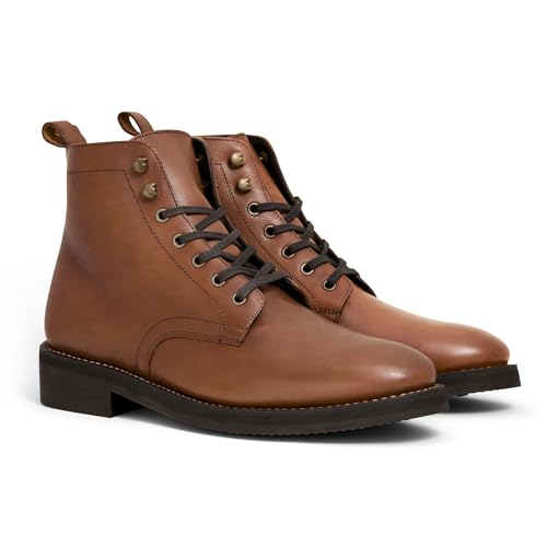 Image of Denali Men's Boot - Premium Full-Grain Leather Ankle Boot with Studded Outsole & Glove-Lined Interior