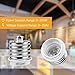 DiCUNO E39 to E26 Adapter, Mogul E39 to Standard E26 Screw Base Light Bulb Socket Reducer Converter, Maximum 200W and 165℃ Heat Resistant, Lamp Socket Adapter, 10-Pack
