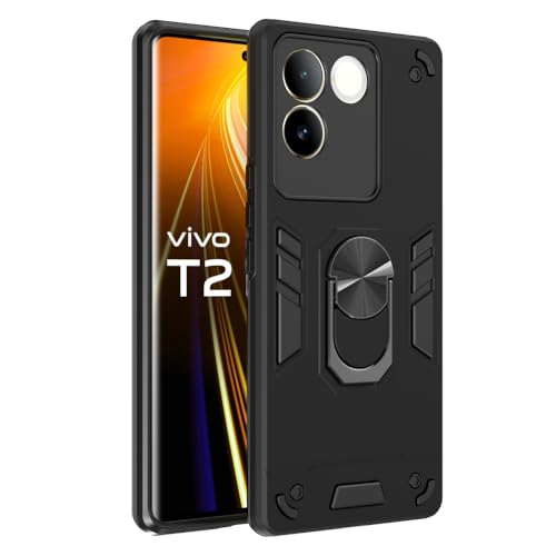 Image of NDCOM for Iqoo Z7 Pro 5G Back Cover | Vivo T2 Pro 5G Mobile Back Cover | Vivo T2Pro 5G Back Cover | Premium Protection | Ring Holder Case