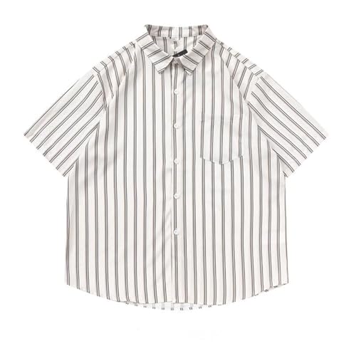T-Shirt Homme Large Rayé contre la Chaleur Estivale