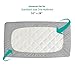 Waterproof Crib Mattress Protector Pad Cover, Crib Mattress Protector Sheets Fitted, Viscose Terry Surface, Ultra Soft and Skin-Friendly, Washer & Dryer Friendly, Grey