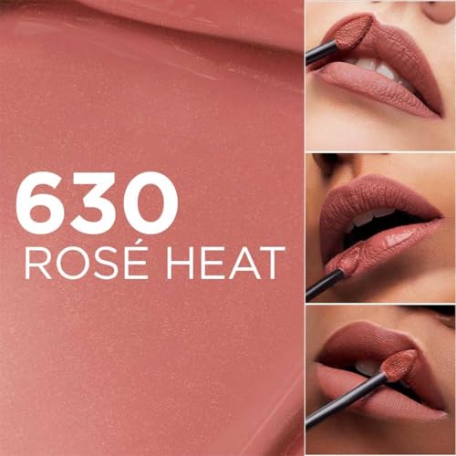 Image of L'Oreal Paris Infallible Matte Resistance Liquid Lipstick, 630 Rose Heat (Pack of 2)