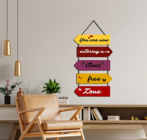 Image of EXPLEASIA Decorative Wall Hanging Wooden Art Decoration Item for Home Office Living Room Bedroom Decoration Items Home Decor Gift Items (You are now)