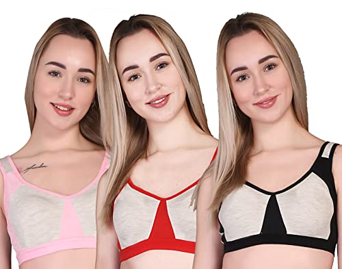 Image of MAD Venom Women'sAnd Girls Sports Non Padded Bra | Bras for Sports, Gym, Workout, Exercise, Yoga, Training Regular Bra |Full Coverage Casual Wear for Girls