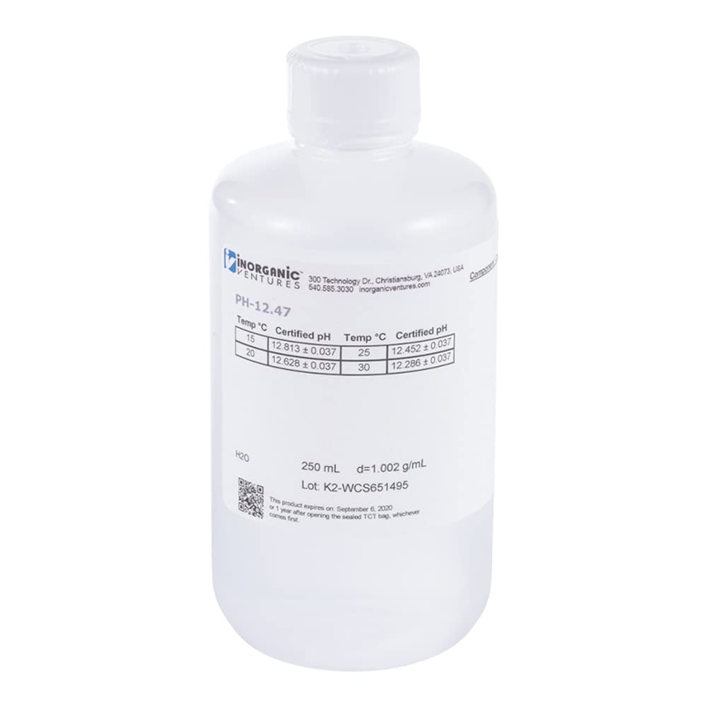 Inorganic Ventures PH-12.47-250ML pH 12.47 Standard, 250 mL Volume