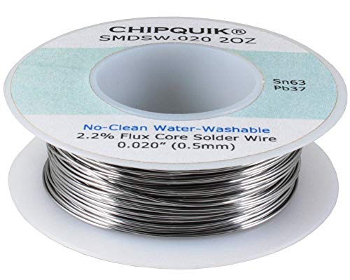 Image of Chip Quik SMDSW.020 2OZ Solder Wire 63 /37 Tin /Lead no-clean .020 2oz.