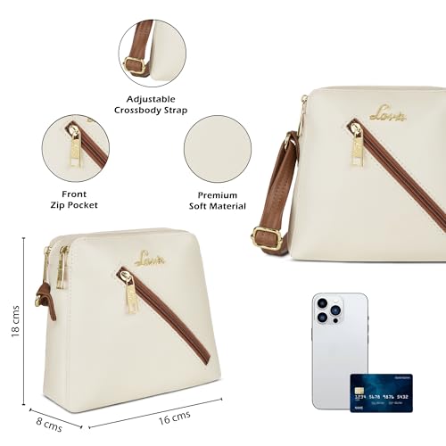 Image of Lavie Woman's Colourblock Lucy Crossbody Sling Bag | Ladies Purse Handbag | Gift for Women
