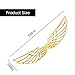 50 PCS Golden Wings Chocolate Decor Wizard Party Chocolate Decoration Hollowed Wings Wafer Cupcake Toppers with Glue Point for Them Party Decor Supplies