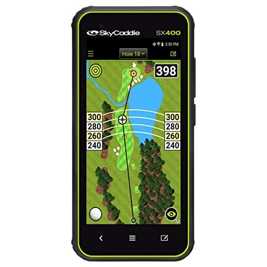 SkyCaddie SX400, Handheld Golf GPS with 4 inch Touch Display, Black, (Model: SX400 GPS)