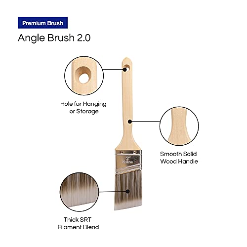 Pro Grade - Paint Brushes - 3Ea - Paint Brush Set #TOP4