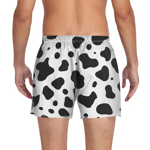 ALAZA Leopard Print Animal Brown Men's Boxer Cotton Shorts Briefs Underwear Soft Breathable Button S-XXL2