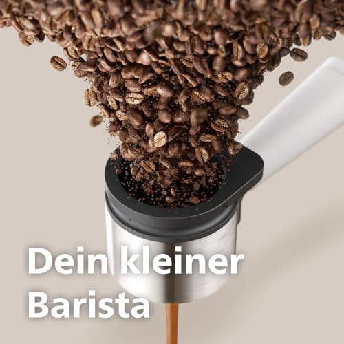 PHILIPS Baristina Espressomaschine mit Milchaufschäumer, Weiß, 16 Bar – Bild 5