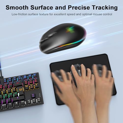 TECKNET 4 Pack Mouse Pad with Anti-fray Stitching