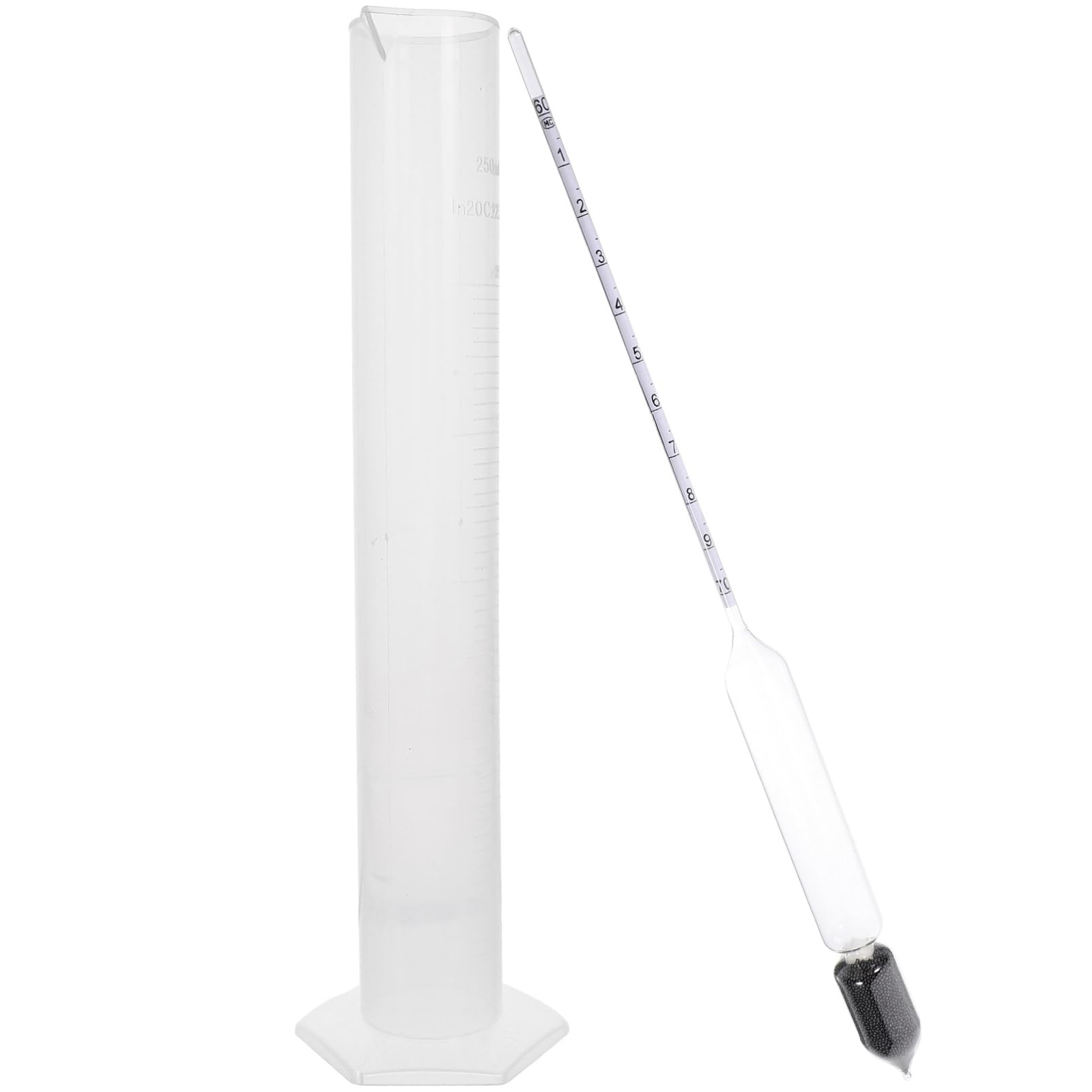 ULTECHNOVO 5sätze Maple Syrup Hydrometer Präzises Dichte Messwerkzeug Zur Zuckeranalyse Von Ahornsirup Inklusive Messzylinder Für Hobby Und Profiköche
