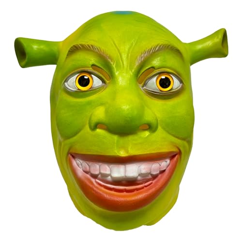 Timiwis Halloween Mask Green Mask Full Head Mask for Adult Cosplay (Green)