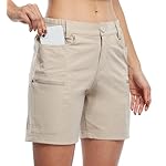 Willit Women's Shorts Hiking Cargo Golf Shorts Outdoor Summer Stretch Shorts with Pockets Water Resistant