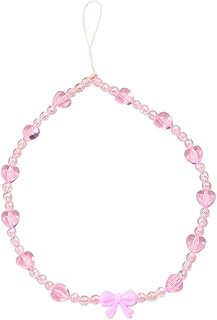 Mikinona Corrente Para Celular Miçangas Coloridas Acessórios Pérola Chaveiro Pérola Alça De Telefone Frisada Cordão Para Telefone Com Contas Cordão Para Pendurar Resina Pulseira Para