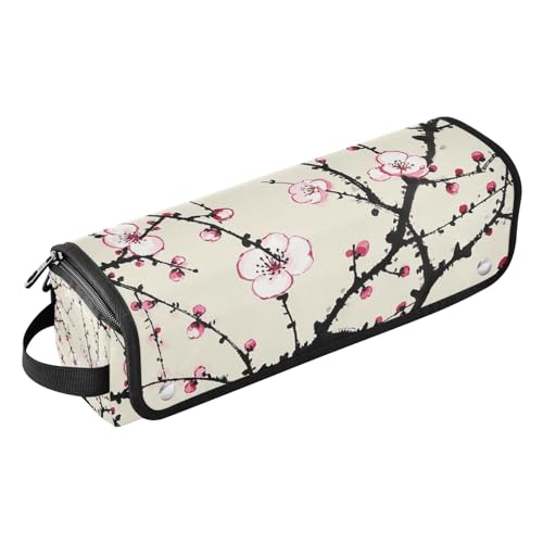Borsa da viaggio per strumenti per capelli e tappetino resistente al calore con cerniera rimovibile per accessori per lo styling dei organizer per raddrizzatori ferro