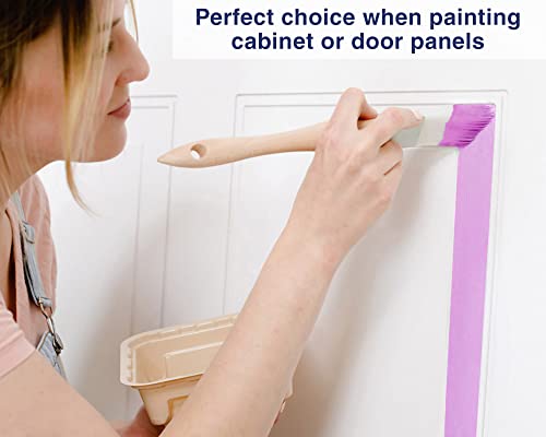 Zibra Triangle Paint Brush for Wall Corners, Doors, Cabinets and Detailed Molding, 1.25-inch, Artist Brush - Thumbnail 5