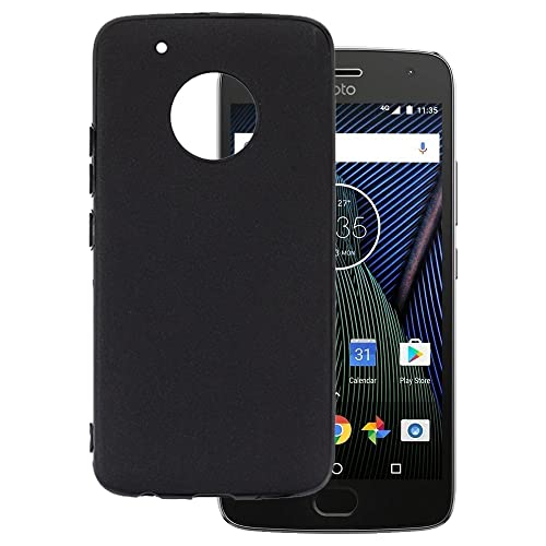 Funda ultrafina para Motorola Moto G5 Plus, funda de silicona suave para Moto G5 Plus de 5.2 pulgadas (negro)