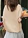 Saodimallsu Womens Spring Oversized Cardigans Batwing Short Sleeve Lightweight Button V Neck Casual Knit Sweater Tops Khaki