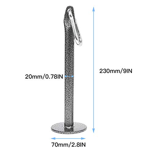 Riiai Steel Weight Plate Loading Pin Steel Workout Weights Lifting Holder Stand Rack Pulley Cable Machine System Weights Stand for Muscle Strength Training Exerciser