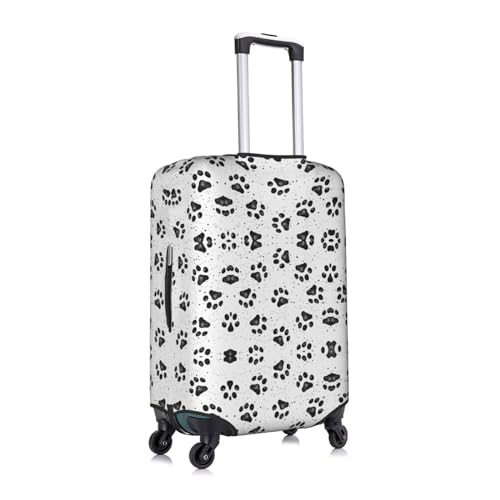 Dog Paw Pattern Print Luggage Cover Washable Suitcase Anti-Scratch Suitcase Cover Protective Cover Fits 18-32 Inch3