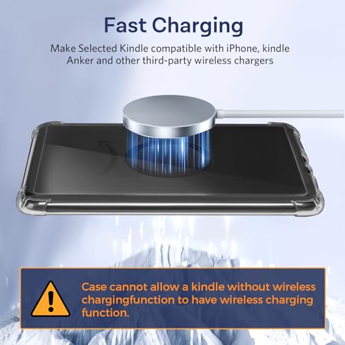 Image of iDLEHANDS Clear Case for 7 inch All-New Kindle Paperwhite 12th Gen 2024 & Kindle Colorsoft Signature Edition (2024 Release) - Ultra Slim Soft TPU Transparent Cover & Lightweight