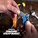 Outdoor Edge SlideWinder - Utility Knife Multitool with Standard Replaceable Razor Blade, Screwdrivers, Prybar, Bottle Opener and Pocket Clip with Locking Auto-Retracting Blade (Blue)