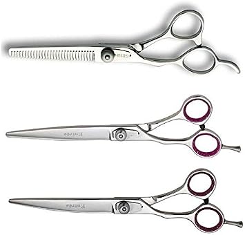 Geib Left Handed Grooming Shears 3 Piece Kit Professional Entree Scissor Set