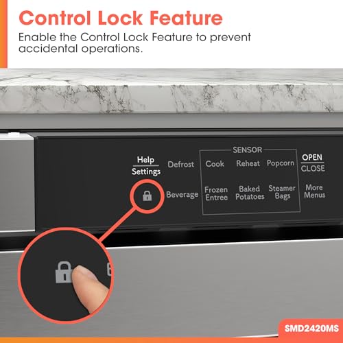 Image of Sharp SMD2420MS 24-Inch Built-In Microwave Drawer Oven, 1.2 Cu. Ft, Stainless Steel, Touch Control Panel, Sensor Cook Technology, Under-Counter Installation